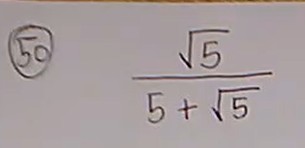 A video on Rationalising and Simplifying a Surd